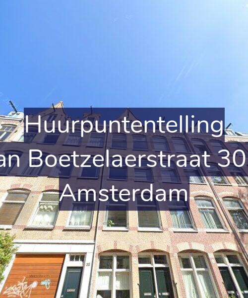 Foto gevel Huurpuntentelling voor Van Boetzelaerstraat 30-2, Amsterdam