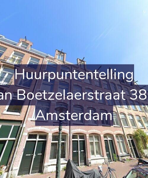 Foto gevel Huurpuntentelling voor Van Boetzelaerstraat 38-1, Amsterdam