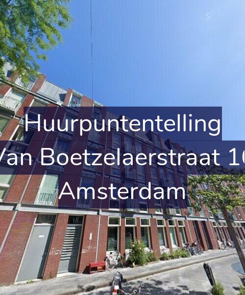 Foto gevel Huurpuntentelling voor Van Boetzelaerstraat 16, Amsterdam