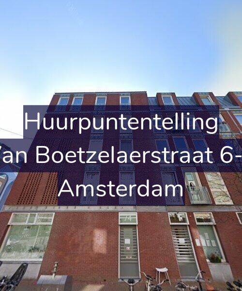 Foto gevel Huurpuntentelling voor Van Boetzelaerstraat 6-F, Amsterdam
