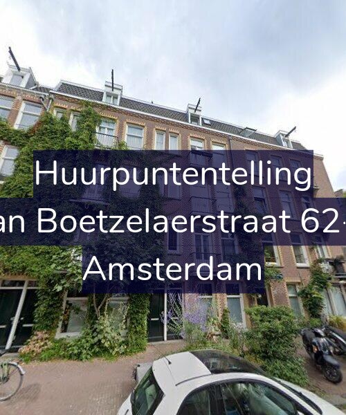 Foto gevel Huurpuntentelling voor Van Boetzelaerstraat 62-H, Amsterdam