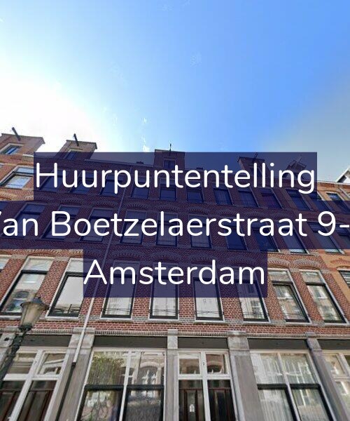 Foto gevel Huurpuntentelling voor Van Boetzelaerstraat 9-3, Amsterdam