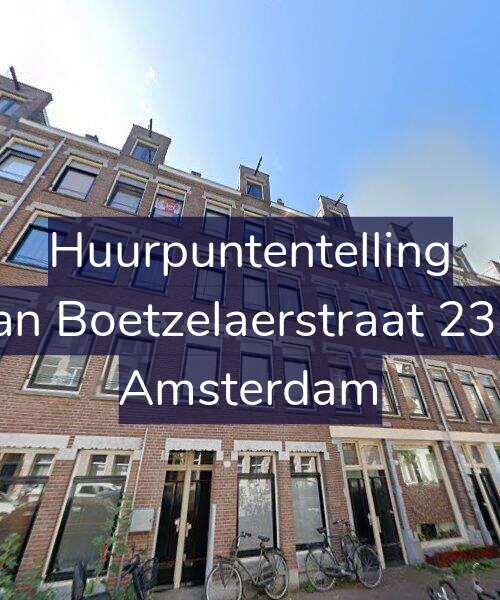Foto gevel Huurpuntentelling voor Van Boetzelaerstraat 23-1, Amsterdam