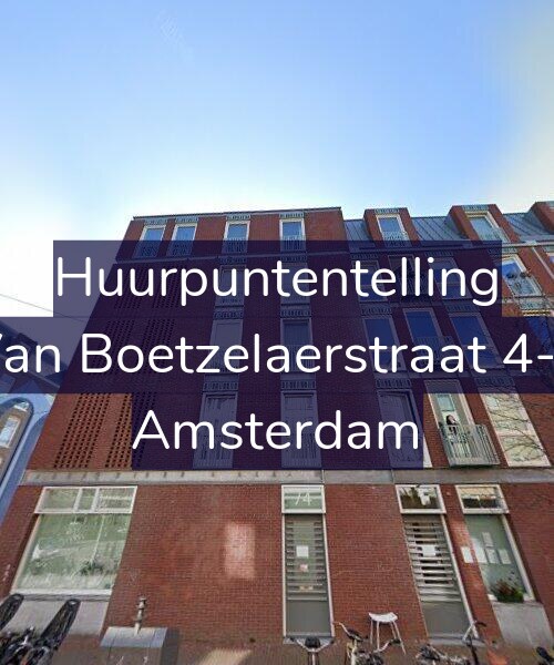 Foto gevel Huurpuntentelling voor Van Boetzelaerstraat 4-E, Amsterdam