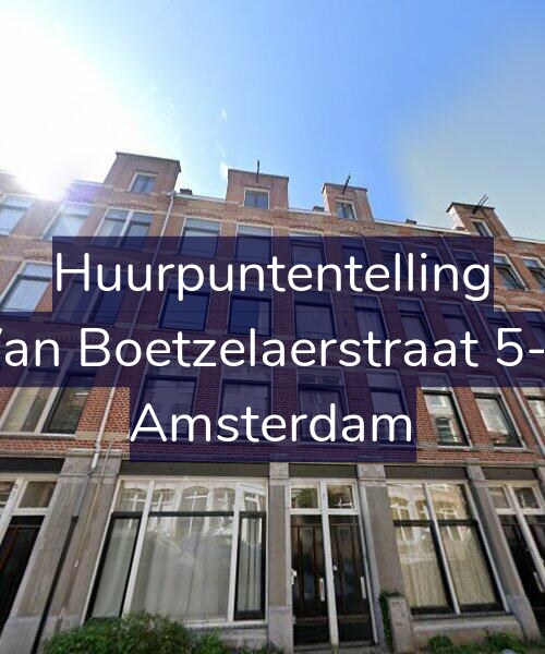 Foto gevel Huurpuntentelling voor Van Boetzelaerstraat 5-1, Amsterdam