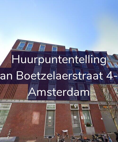 Foto gevel Huurpuntentelling voor Van Boetzelaerstraat 4-G, Amsterdam