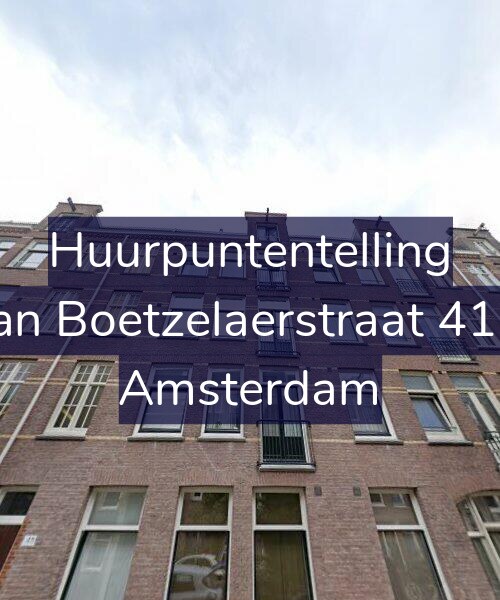 Foto gevel Huurpuntentelling voor Van Boetzelaerstraat 41-2, Amsterdam