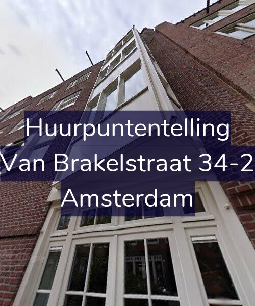 Foto gevel Huurpuntentelling voor Van Brakelstraat 34-2, Amsterdam