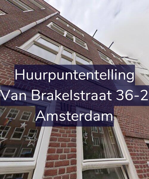 Foto gevel Huurpuntentelling voor Van Brakelstraat 36-2, Amsterdam