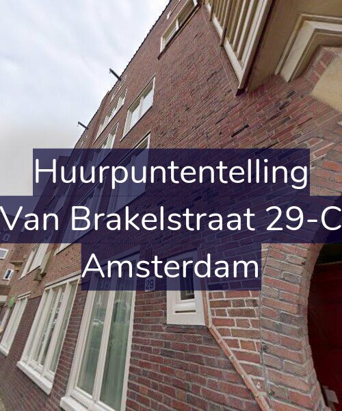 Foto gevel Huurpuntentelling voor Van Brakelstraat 29-C, Amsterdam