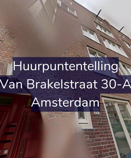 Foto gevel Huurpuntentelling voor Van Brakelstraat 30-A, Amsterdam