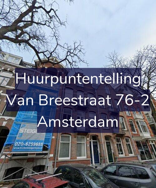Foto gevel Huurpuntentelling voor Van Breestraat 76-2, Amsterdam