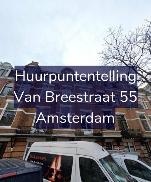 Foto gevel Huurpuntentelling voor Van Breestraat 55, Amsterdam