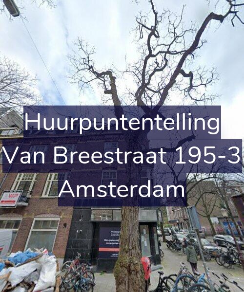 Foto gevel Huurpuntentelling voor Van Breestraat 195-3, Amsterdam