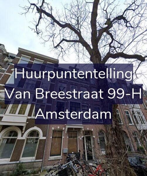 Foto gevel Huurpuntentelling voor Van Breestraat 99-H, Amsterdam