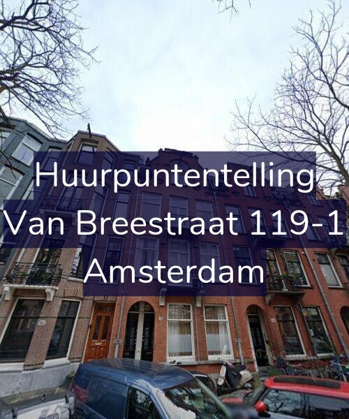 Foto gevel Huurpuntentelling voor Van Breestraat 119-1, Amsterdam