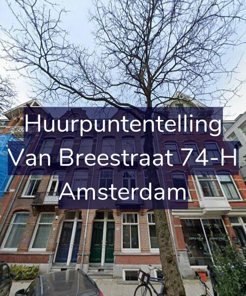 Foto gevel Huurpuntentelling voor Van Breestraat 74-H, Amsterdam