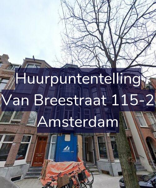 Foto gevel Huurpuntentelling voor Van Breestraat 115-2, Amsterdam