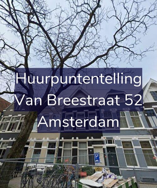 Foto gevel Huurpuntentelling voor Van Breestraat 52, Amsterdam