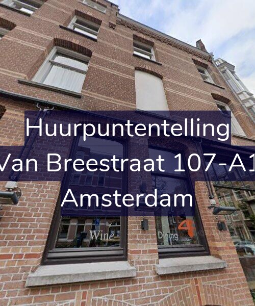 Foto gevel Huurpuntentelling voor Van Breestraat 107-A1, Amsterdam