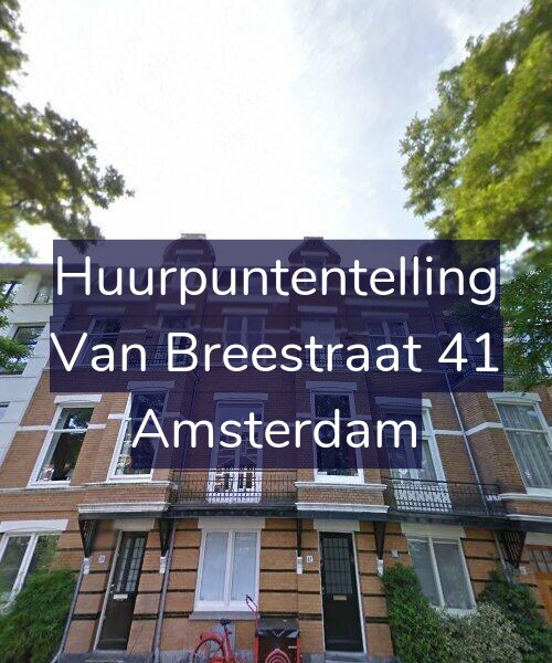 Foto gevel Huurpuntentelling voor Van Breestraat 41, Amsterdam