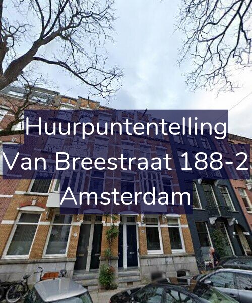 Foto gevel Huurpuntentelling voor Van Breestraat 188-2, Amsterdam