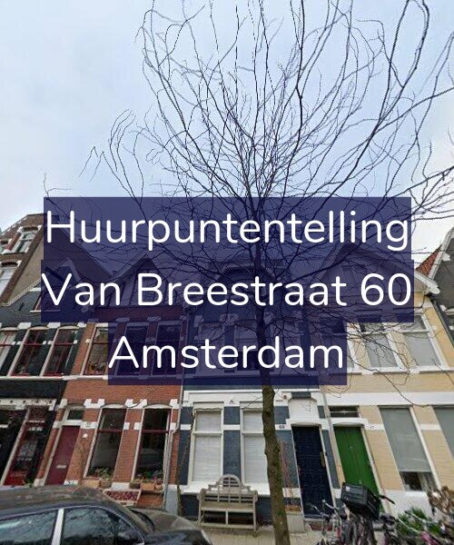 Foto gevel Huurpuntentelling voor Van Breestraat 60, Amsterdam