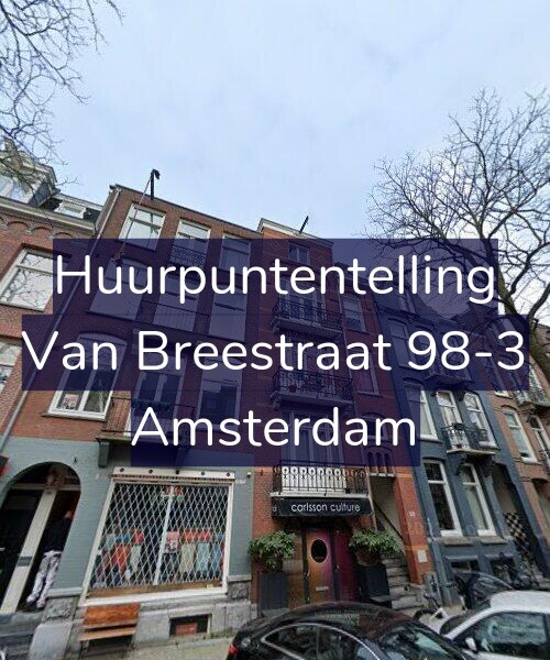 Foto gevel Huurpuntentelling voor Van Breestraat 98-3, Amsterdam