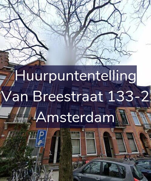 Foto gevel Huurpuntentelling voor Van Breestraat 133-2, Amsterdam