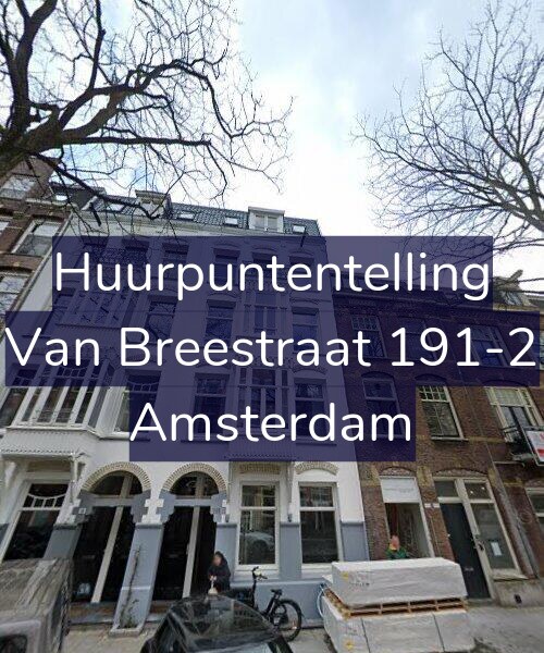 Foto gevel Huurpuntentelling voor Van Breestraat 191-2, Amsterdam