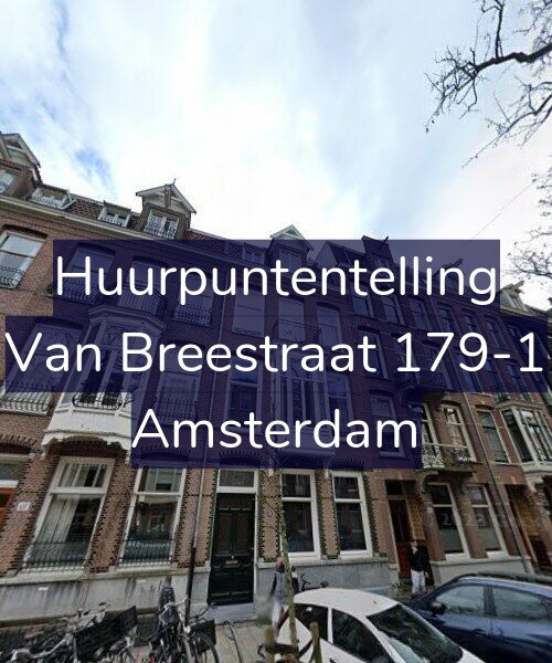 Foto gevel Huurpuntentelling voor Van Breestraat 179-1, Amsterdam