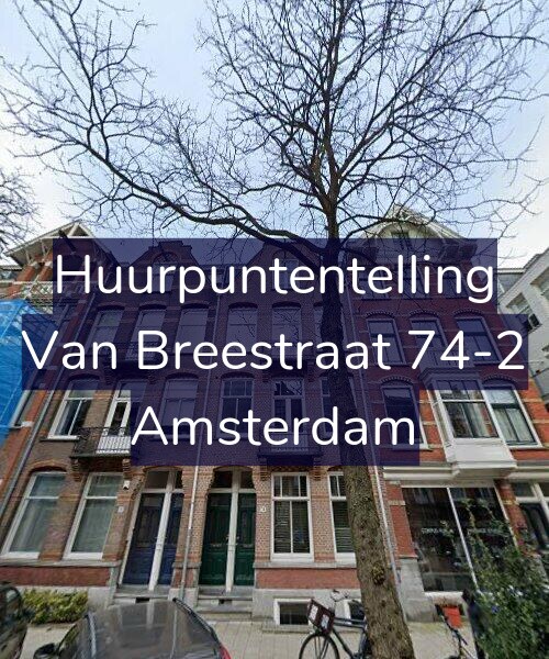 Foto gevel Huurpuntentelling voor Van Breestraat 74-2, Amsterdam