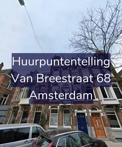 Foto gevel Huurpuntentelling voor Van Breestraat 68, Amsterdam