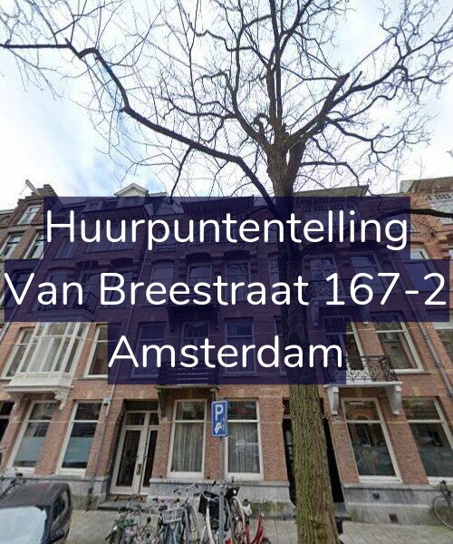Foto gevel Huurpuntentelling voor Van Breestraat 167-2, Amsterdam
