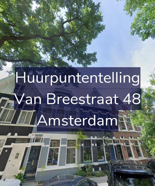 Foto gevel Huurpuntentelling voor Van Breestraat 48, Amsterdam