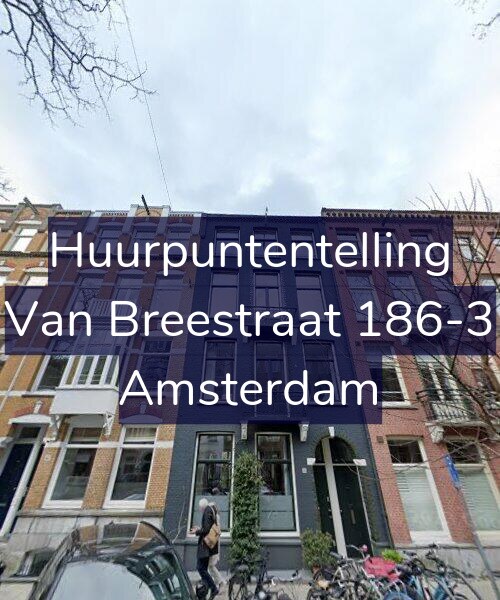 Foto gevel Huurpuntentelling voor Van Breestraat 186-3, Amsterdam