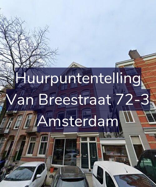 Foto gevel Huurpuntentelling voor Van Breestraat 72-3, Amsterdam