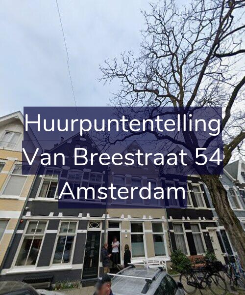 Foto gevel Huurpuntentelling voor Van Breestraat 54, Amsterdam