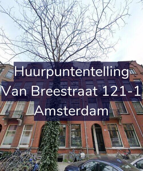 Foto gevel Huurpuntentelling voor Van Breestraat 121-1, Amsterdam