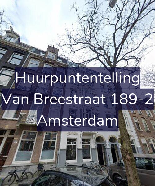 Foto gevel Huurpuntentelling voor Van Breestraat 189-2, Amsterdam