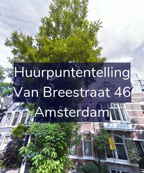 Foto gevel Huurpuntentelling voor Van Breestraat 46, Amsterdam