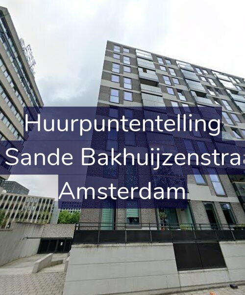 Foto gevel Huurpuntentelling voor Van de Sande Bakhuijzenstraat 2-E6, Amsterdam