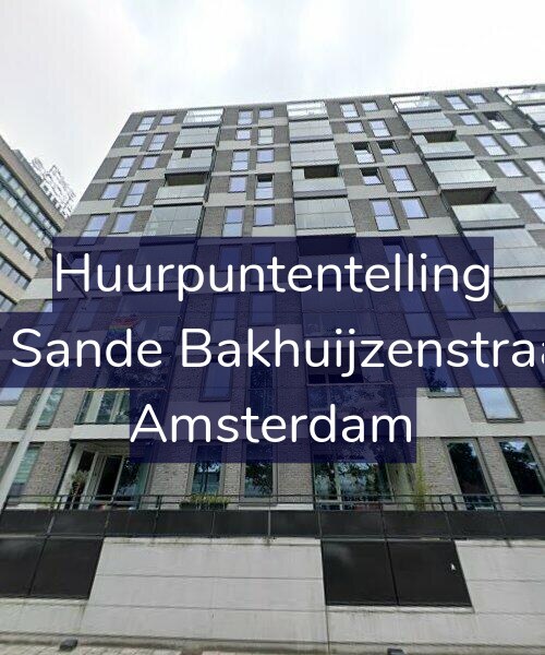 Foto gevel Huurpuntentelling voor Van de Sande Bakhuijzenstraat 2-E8, Amsterdam