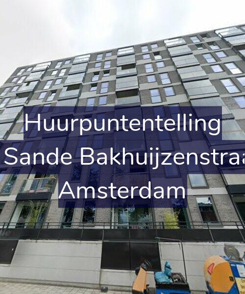 Foto gevel Huurpuntentelling voor Van de Sande Bakhuijzenstraat 2-C9, Amsterdam