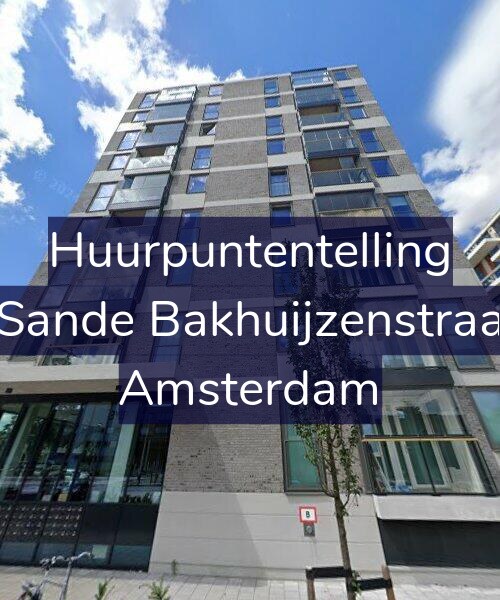 Foto gevel Huurpuntentelling voor Van de Sande Bakhuijzenstraat 2-E11, Amsterdam