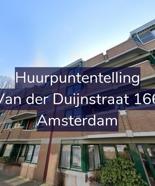 Foto gevel Huurpuntentelling voor Van der Duijnstraat 166, Amsterdam