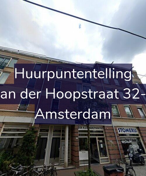 Foto gevel Huurpuntentelling voor Van der Hoopstraat 32-B, Amsterdam