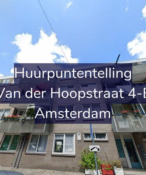 Foto gevel Huurpuntentelling voor Van der Hoopstraat 4-E, Amsterdam