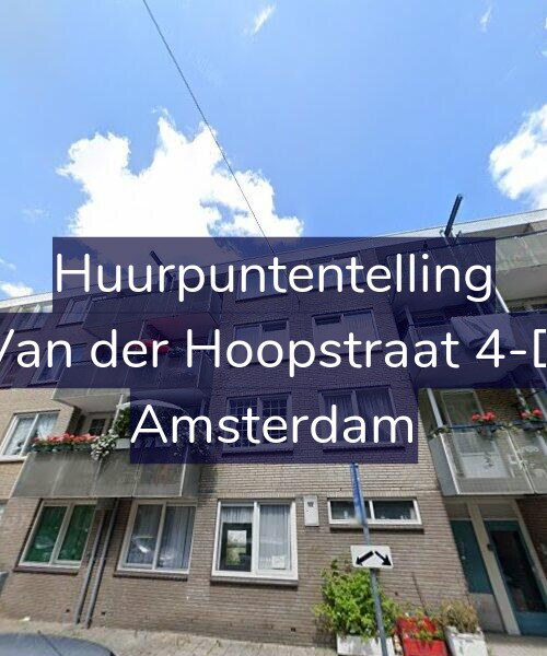 Foto gevel Huurpuntentelling voor Van der Hoopstraat 4-D, Amsterdam