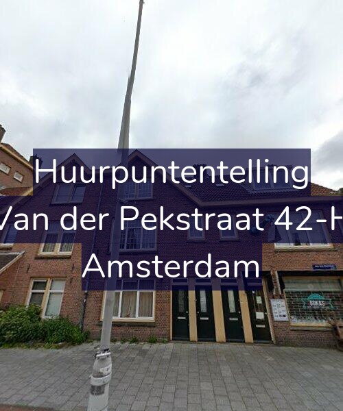 Foto gevel Huurpuntentelling voor Van der Pekstraat 42-H, Amsterdam